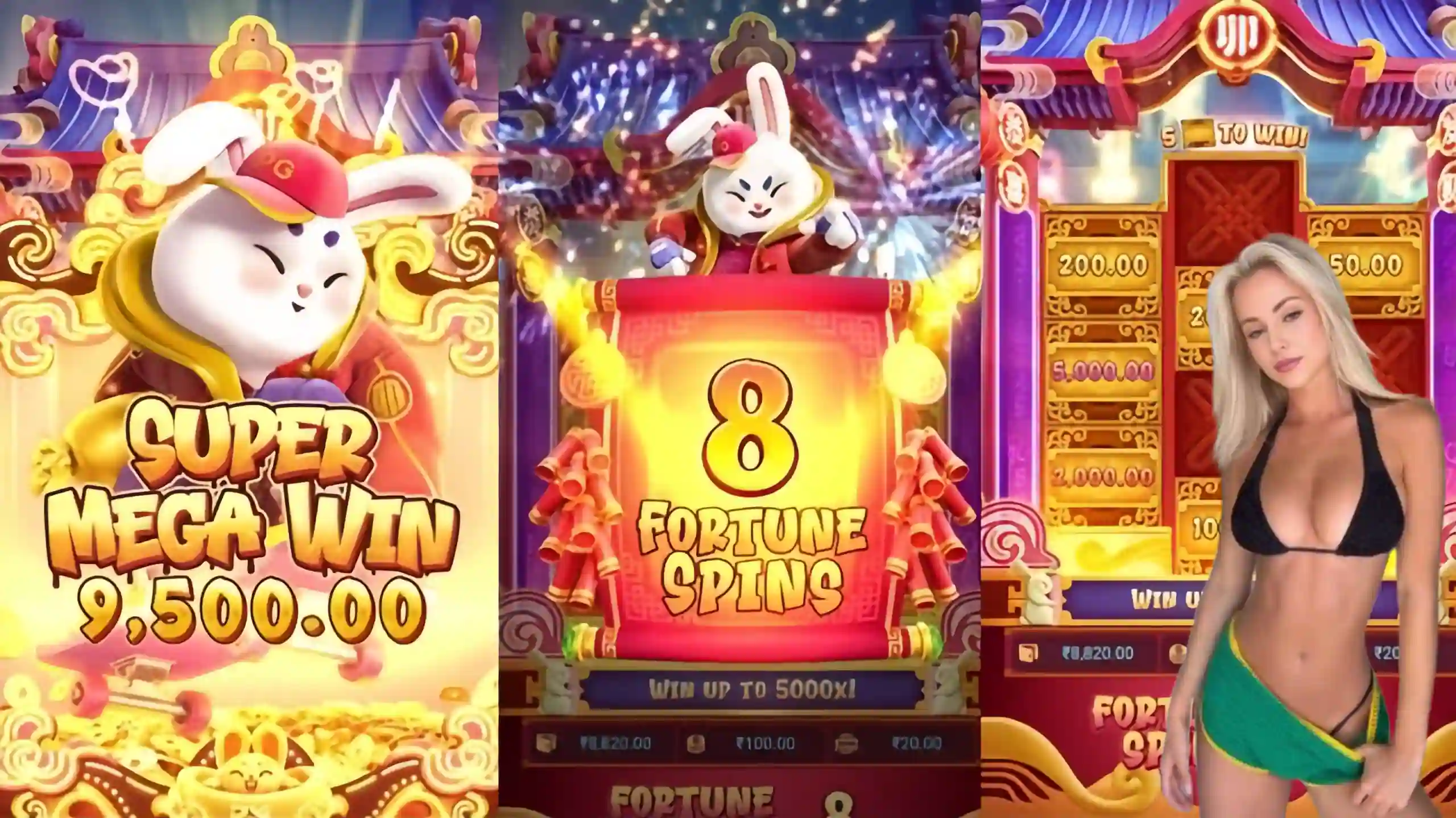 Wild Expansivo Fortune Rabbit 53pg - Coelho Dourado que Expande